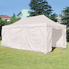 3X6M HEAVY DUTY POP UP GAZEBO WITH 4 SIDES INCL A ZIPPER DOOR