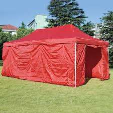GAZEBO 3X6M HEAVY DUTY POP UP WITH 6 SIDES INCL 2 ZIPPER DOORS
