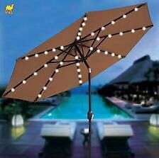 Umbrellas with base stand with SOLAR PANEL & LED LIGHTS CANTILEVER 1st in S.A FREE DELIVERY