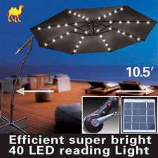 CANTILEVER LED UMBRELLAS with tilt, solar and concrete base 1st in S.A FREE DELIVERY