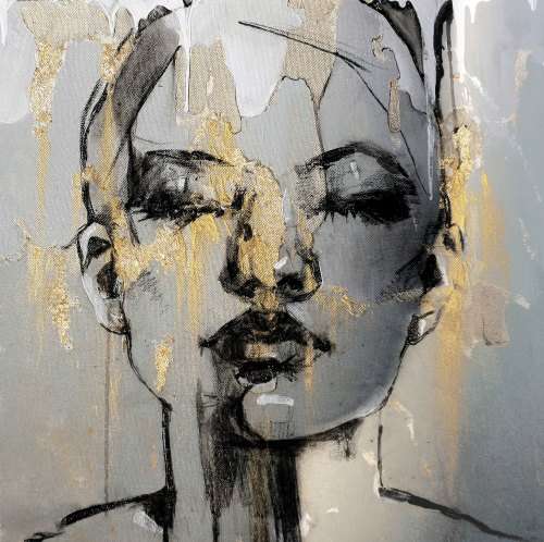Bespoke Canvas Art - Figures -  Abstract Face
