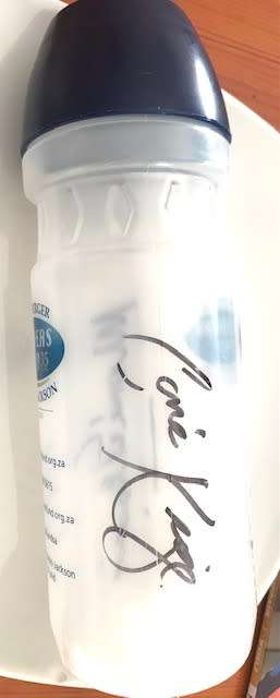 Players Fund Water Bottle (Signed by Morne du Plessis and Corne Krige)