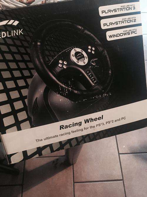 Speed link wheel and pedals