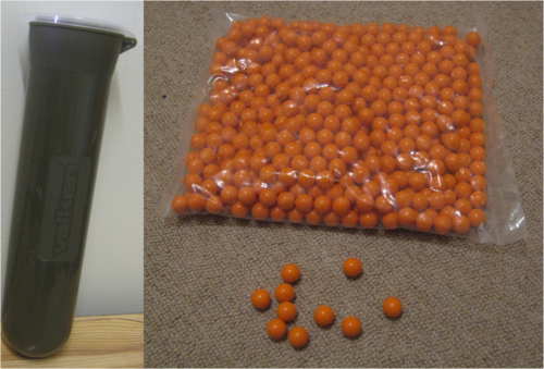 Paintballs (100 balls) plus a Valken Paintball Pod!