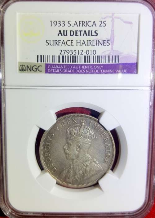 1933 2 Shilling NGC Graded