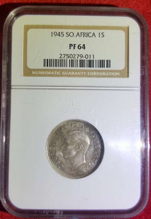 1945 one Shilling (1/-) PF64