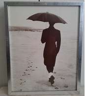 Man with Umbrella in dress Suit Print