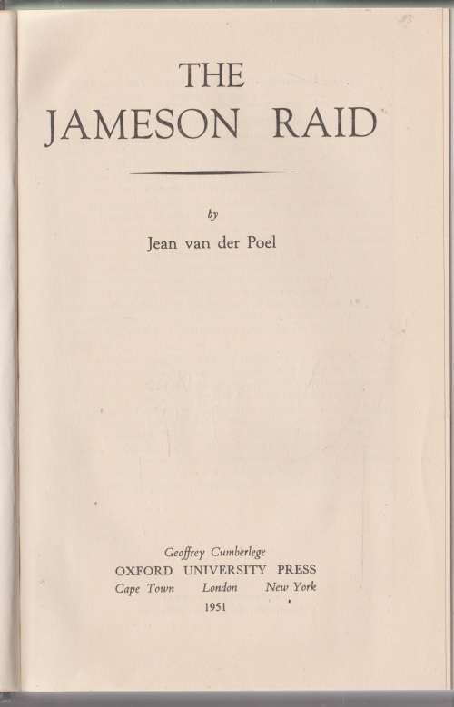 Jameson Raid by Jean van der Poel Boer War history