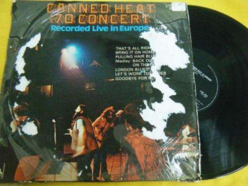 CANNED HEAT '70 CONCERT RECORDED LIVE IN EUROPE LP