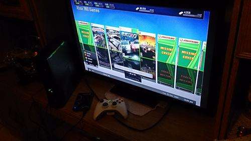 Xbox 360 Slim 20Gb RGH/JTAG Coolrunner Console Complete