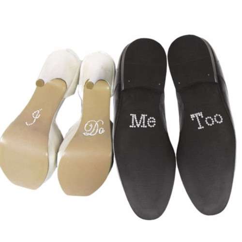 I Do, Me too bling shoe stickers