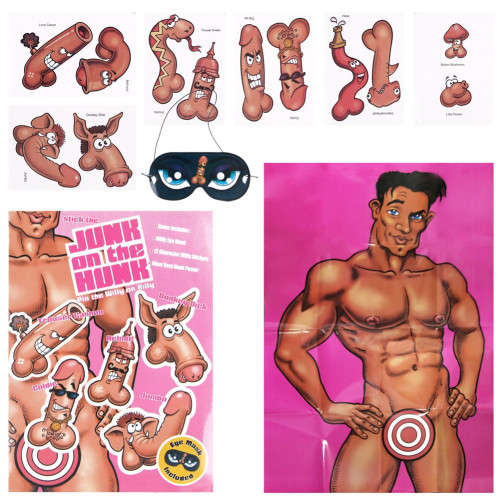Pink the Junk on the Hunk Hen Party Game
