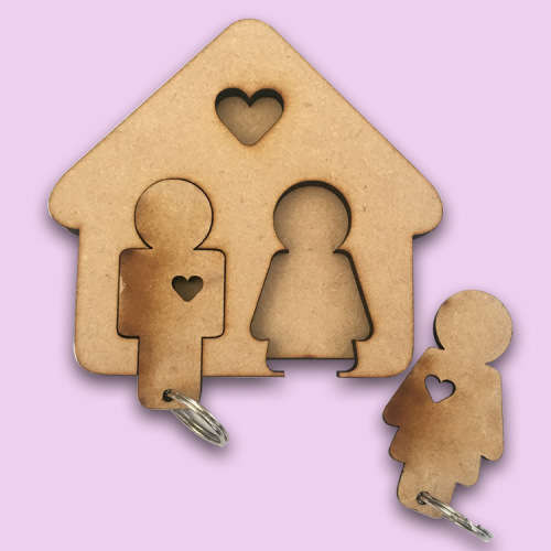 His and Hers matching key ring holder