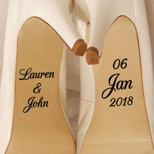 Custom Wedding Shoe vinyls