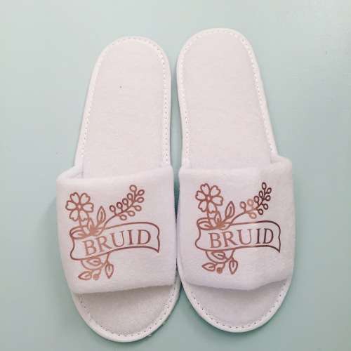 Rose Gold Bruid Wedding Slippers
