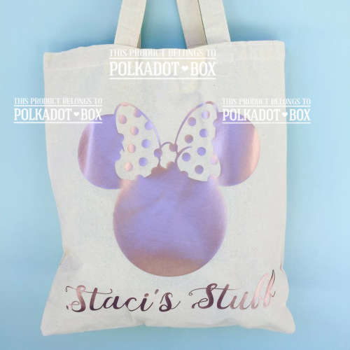 Custom Minnie Mouse Tote Bag