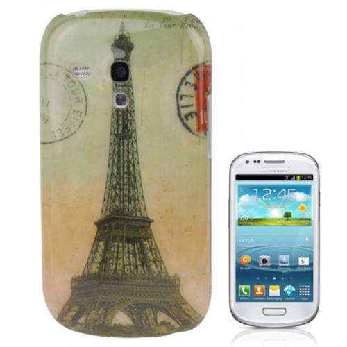 Samsung S3 mini Stamps Series Eiffel Tower Pattern Smooth Anti-scratch Plastic case