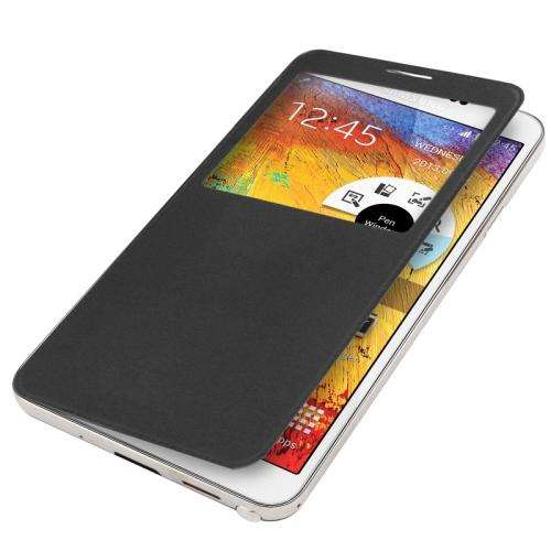 Samsung Galaxy Note 3 Black Ultra Slim Flip Leather Case