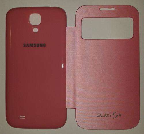 Brand new light pink Samsung S4 s-view flip cover with FREE screen protector & stylus pen