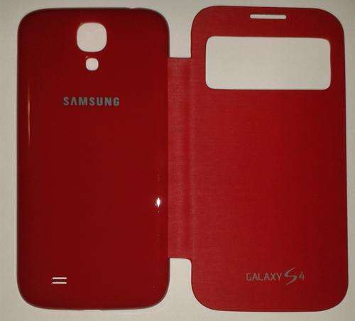 Brand new Red Samsung S4 s-view flip cover with FREE screen protector & stylus pen