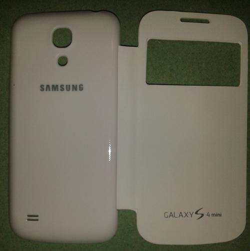 Brand new White Samsung S4 mini s-view flip cover with FREE screen protector & stylus pen