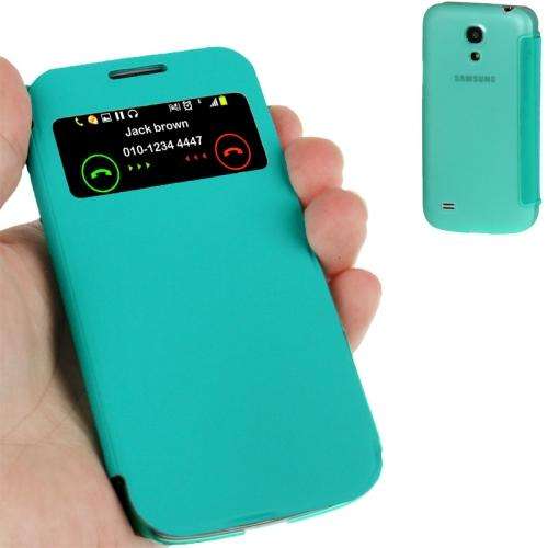 Samsung S4 mini turquoise call display flip cover