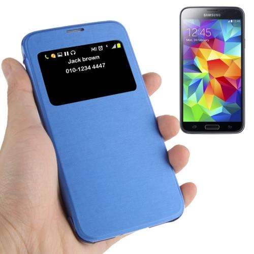 Samsung S5 Blue call display flip cover