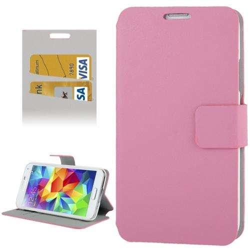 Samsung S5 pink credit card slot flip cover