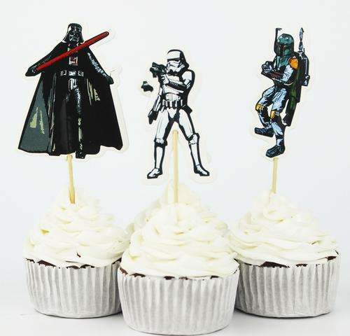 Star wars toothpick cupcake toppers (12 per pack)
