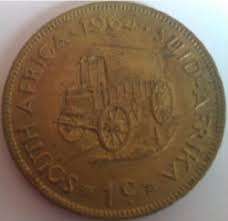 WOW!!! 1964 ONE CENT SOUTH AFRICAN COIN!!! NEVER TO BE REPEATED!!!