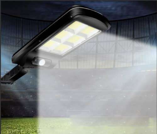 Outdoor Solar Lights 120 LEDs Solar Motion Sensor Wall Light Outdoor with Wireless Remote Control