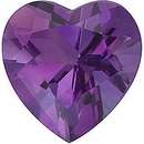 Amethyst Heart shape Purple to lilac 2 x stones total weight 4.53 ct