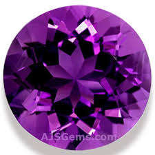 Amathyst Round cut 3 piece total weight 1.65ct