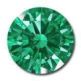 Natural Emeralds Round cut 12 pieces Total weight 1.050ct