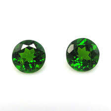 Chrome Diopside Round Cut Dark Green 0.600 ct