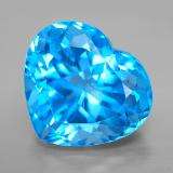 London Sky Blue Heart shape Topaz - 11 pieces - Total weight 7.625ct