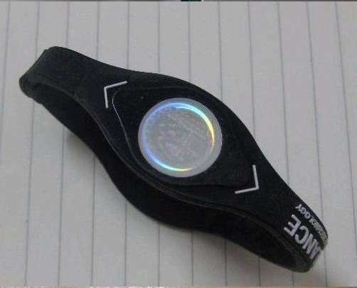 Power Balance Bracelet Black with White Letters XS/S/M/L
