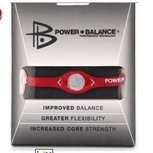 Power Balance Silicone Wristband Bracelet  - RED - MEDIUM