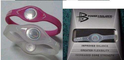 Power Balance Silicone Wristband Bracelet  - TRANSPARRENT - SMALL - WHITE LETTERS