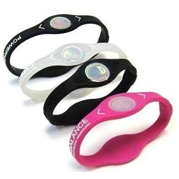 Power Balance Silicone Wristband Bracelet  BLABK LARGE BLACK LETTERS