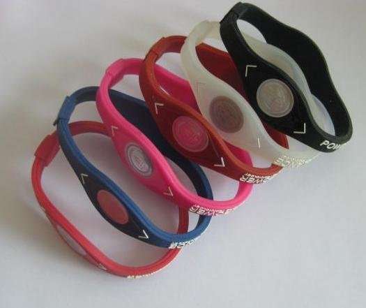 Power Balance Silicone Wristband Bracelet   LARGE - NAVY BLUE - WHITE LETTERS