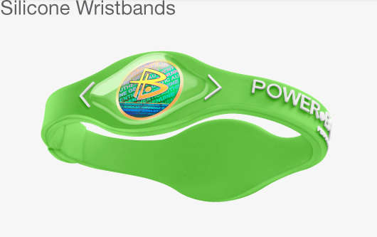 Power Balance Silicone Wristband Bracelet   GREEN - LARGE