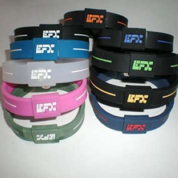 EFX - PERFORMANCE  WRISTBAND  With Hologram - WHITE/BLACK LARGE