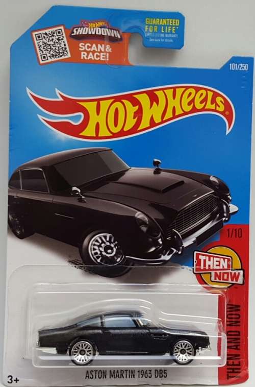 Hotwheels Aston Martin DB5 1963 long card USA