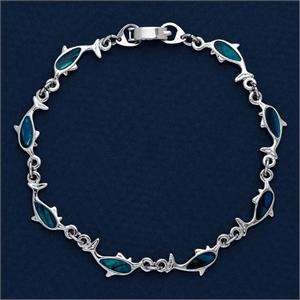 *new* DOLPHIN Genuine Paua shell Bracelet - so CUTE!!!