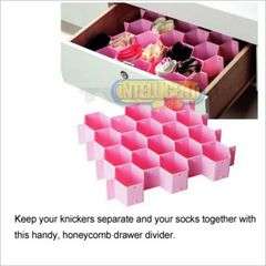 8 piece DRAWER ORGANIZER in Pink - From messy to ORDER