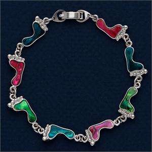 *new* FEET Genuine Paua shell Bracelet - so CUTE!!!