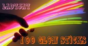 100 PIECE - Glow in the Dark Sticks (For YOUNG & OLD)