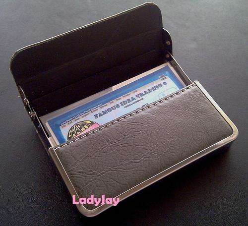 :::::NEW:::::Stylish Business Card Holder - DARK GREY / BLACK