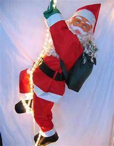 ***Musical & Climbing Up/Down SANTA*** with light up face